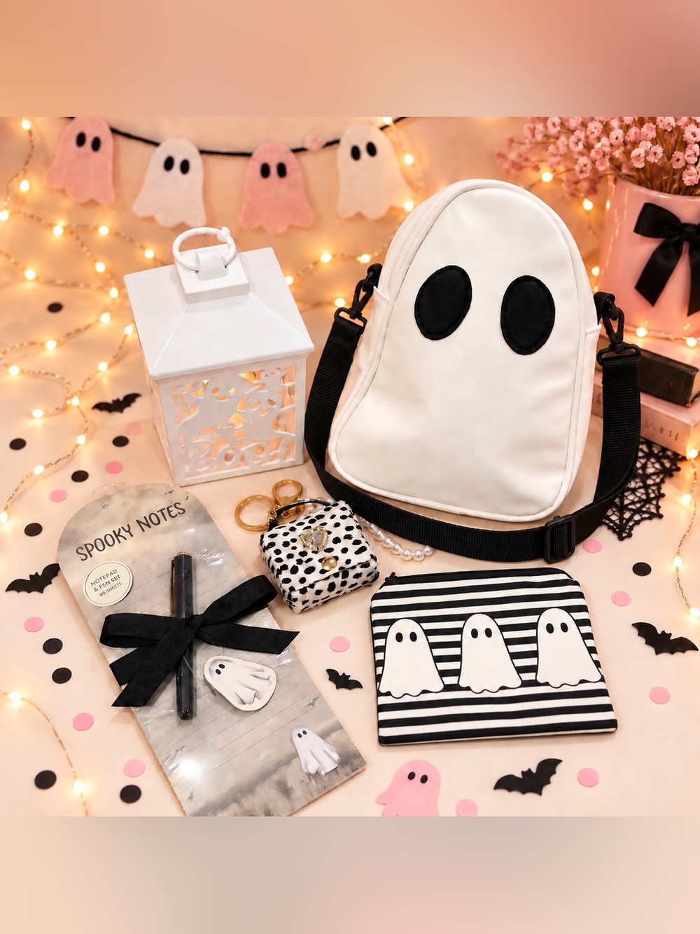 Ghost Crossbody Bag and accessories